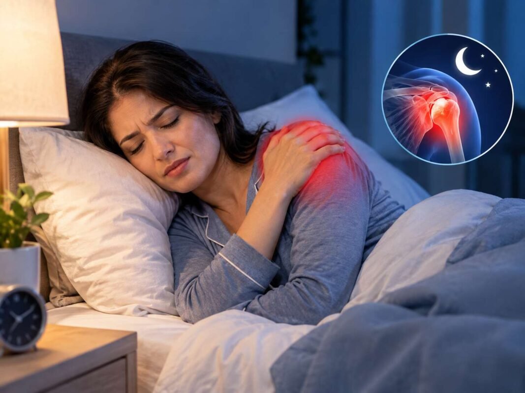 frozen shoulder pain at night