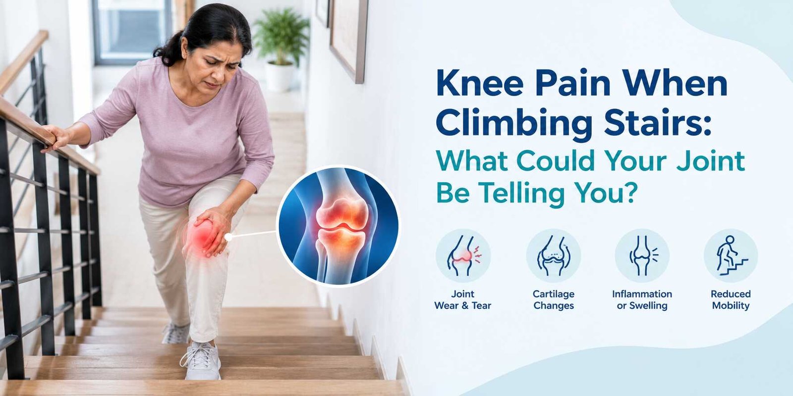 Knee pain when climbing stairs